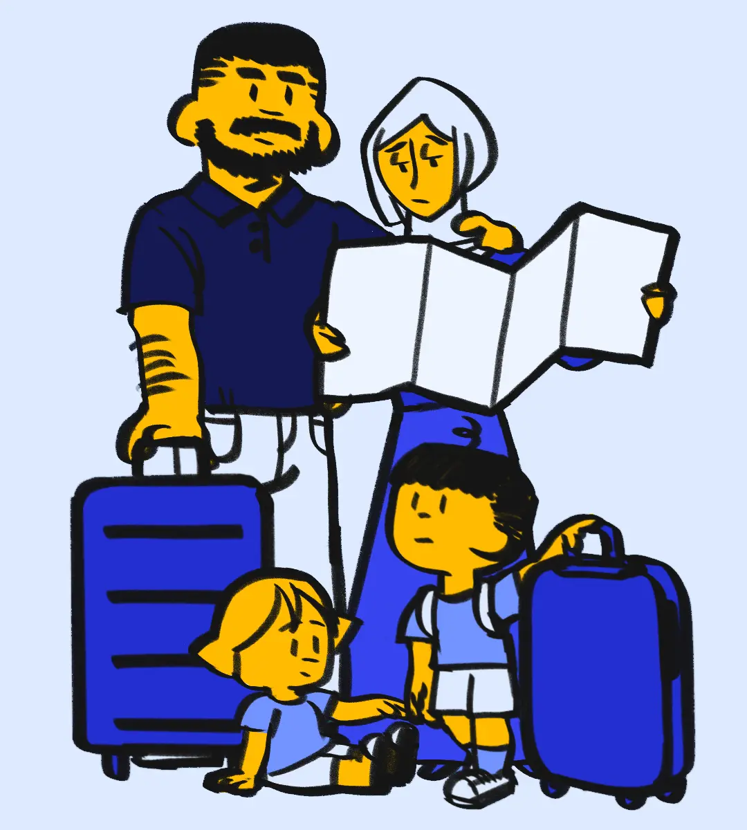 Family Navigating unknown situation